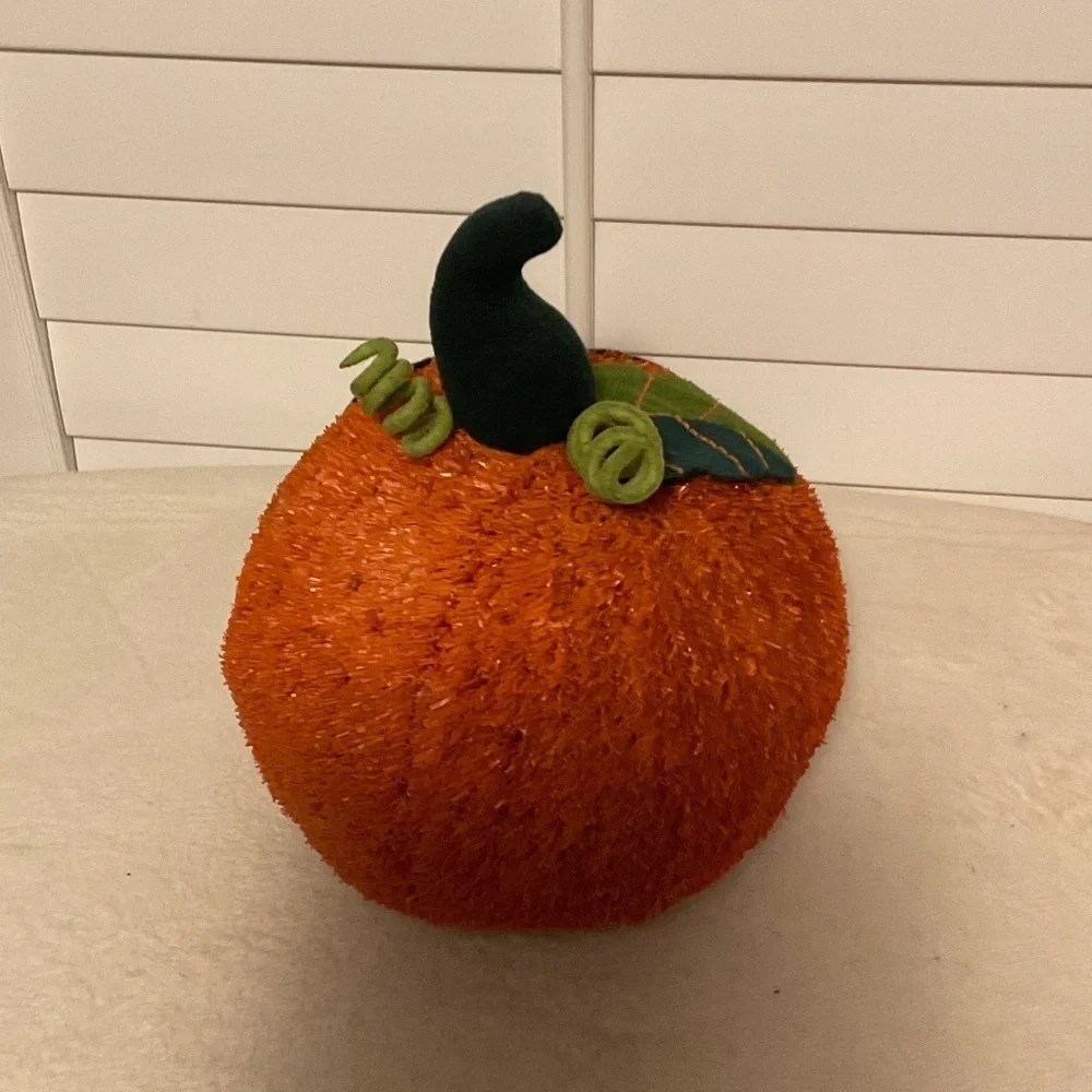Festive Orange Pumpkin Decor